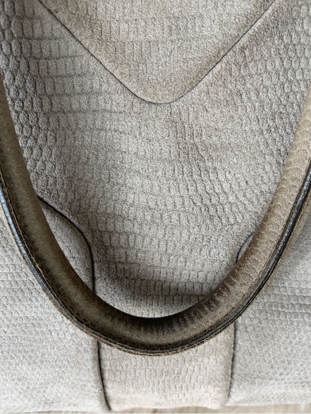 Yves Saint Laurent Grey Suede Handbag - Picture 12 of 16